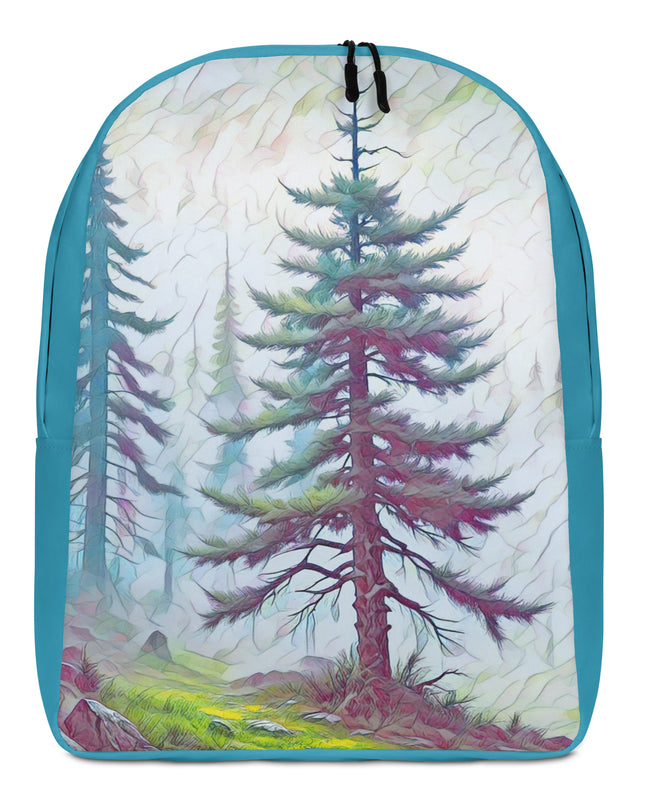 into the Oregon Woods - Digital Art - Minimalist Backpack