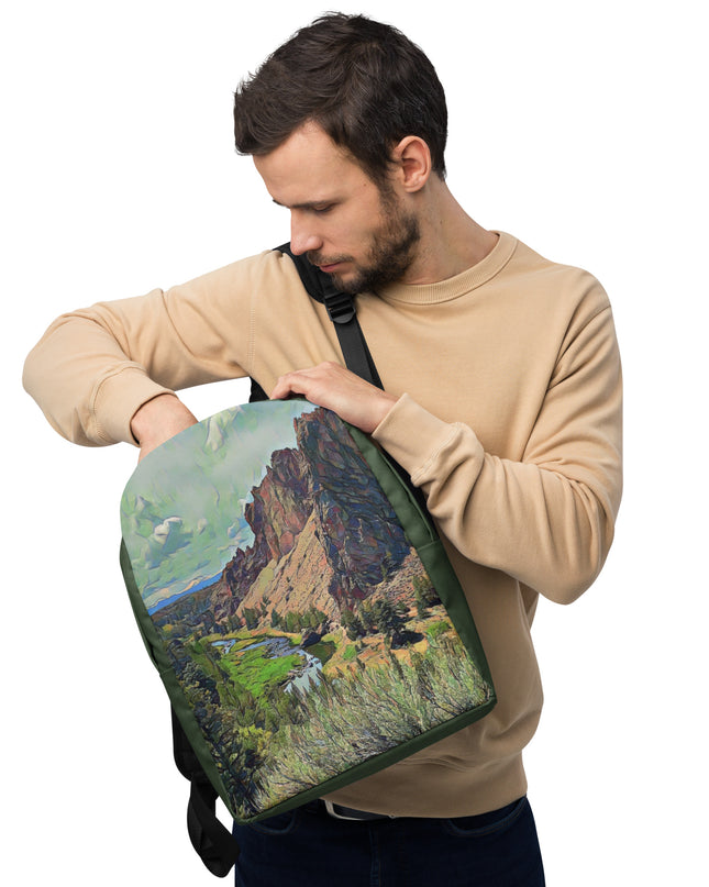 Smith Rock - Digital Art - Minimalist Backpack