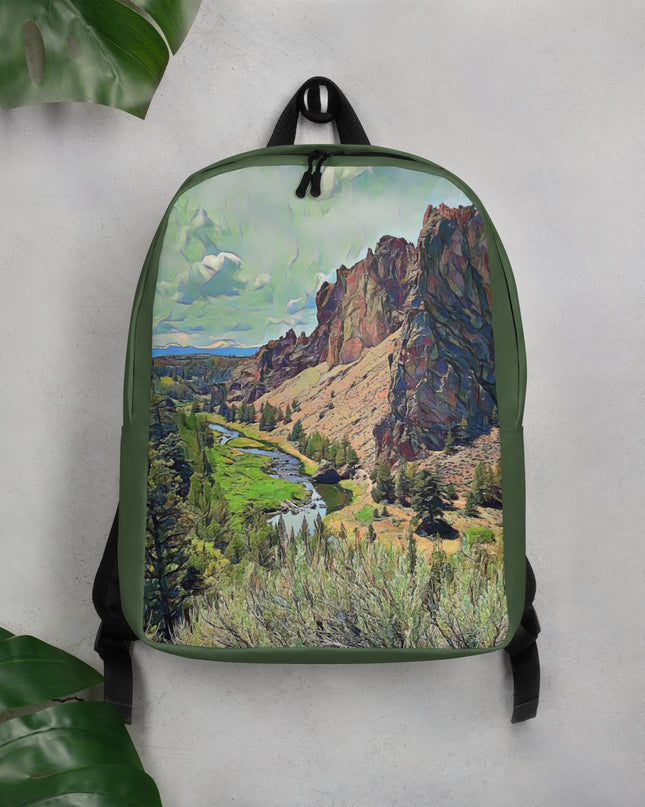 Smith Rock - Digital Art - Minimalist Backpack