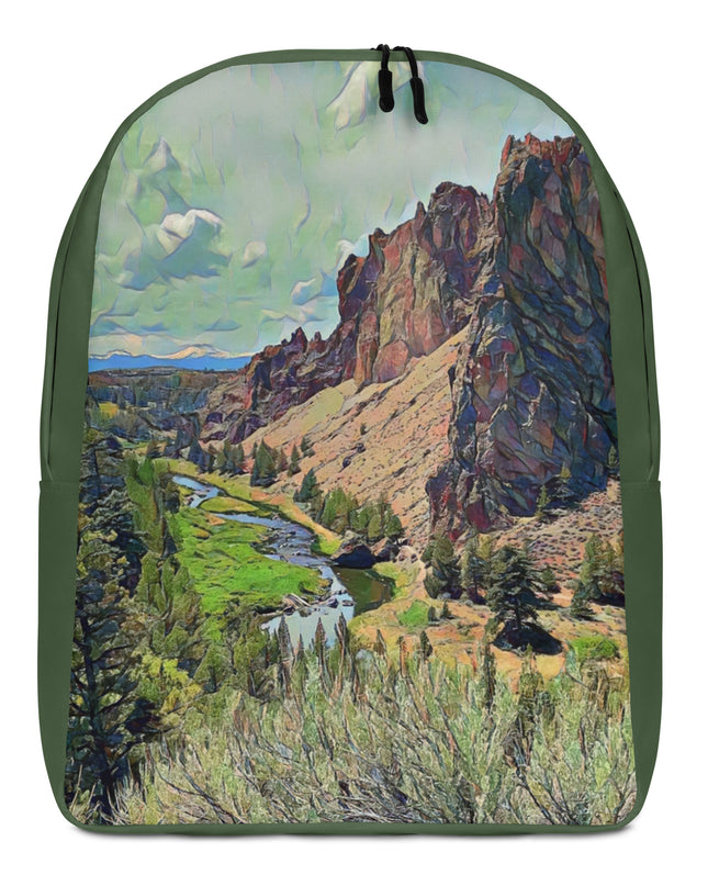 Smith Rock - Digital Art - Minimalist Backpack
