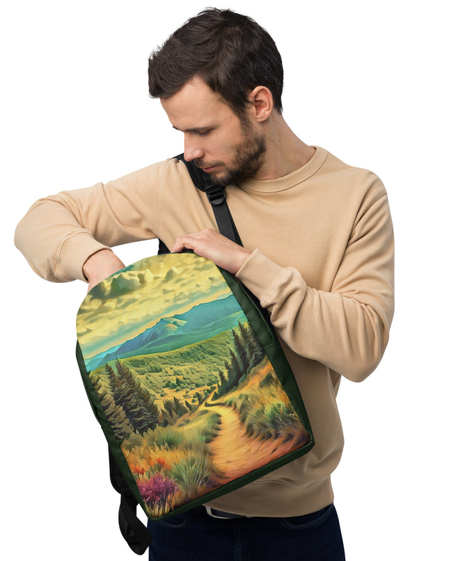 Hiking Oregon - Digital Art - Minimalist Backpack