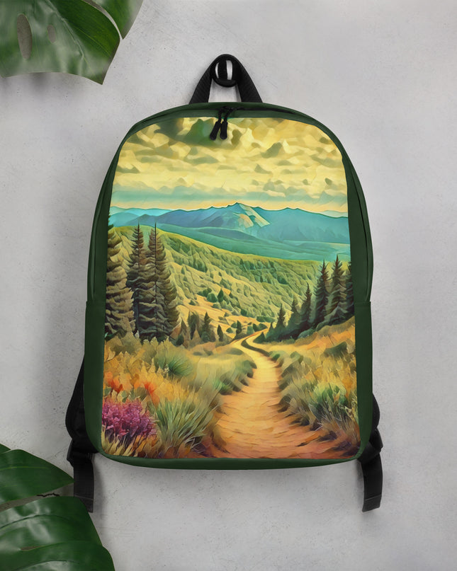 Hiking Oregon - Digital Art - Minimalist Backpack