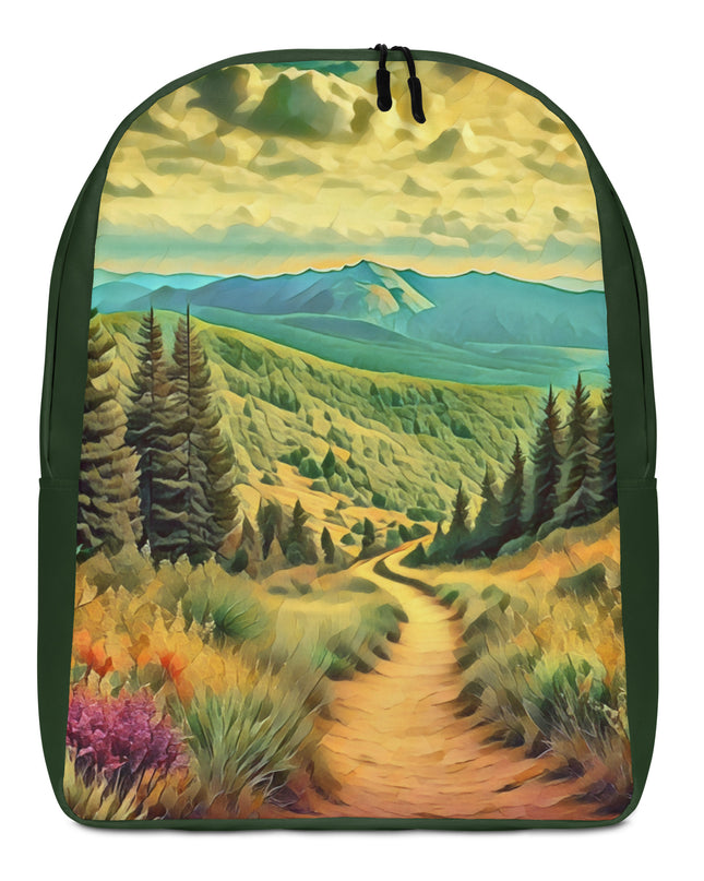 Hiking Oregon - Digital Art - Minimalist Backpack