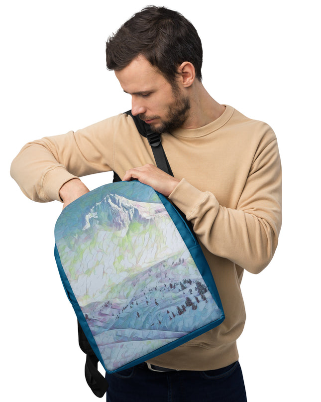 Mount Hood - Digital Art -  Minimalist Backpack