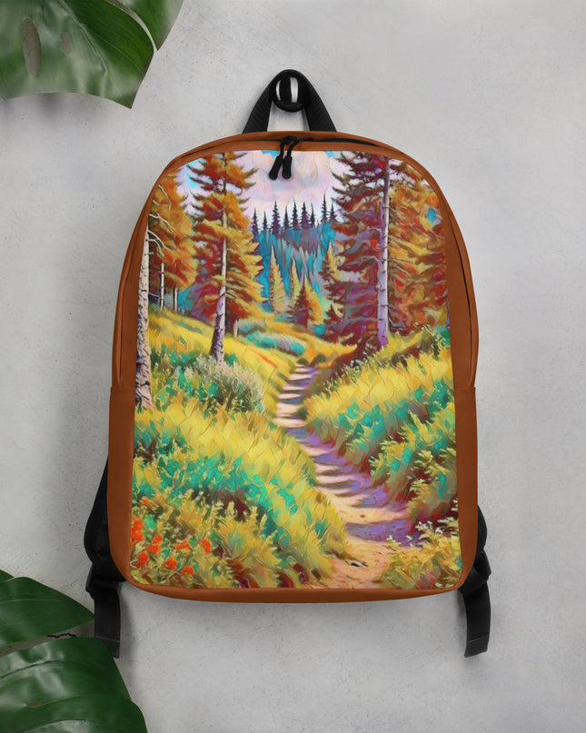 Autumn in Oregon - Digital Art - Minimalist Backpack