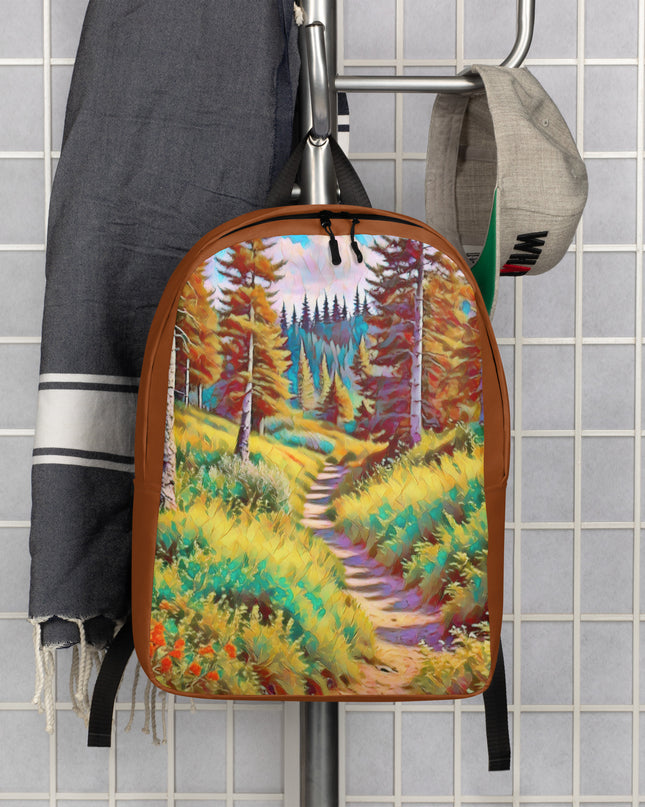 Autumn in Oregon - Digital Art - Minimalist Backpack