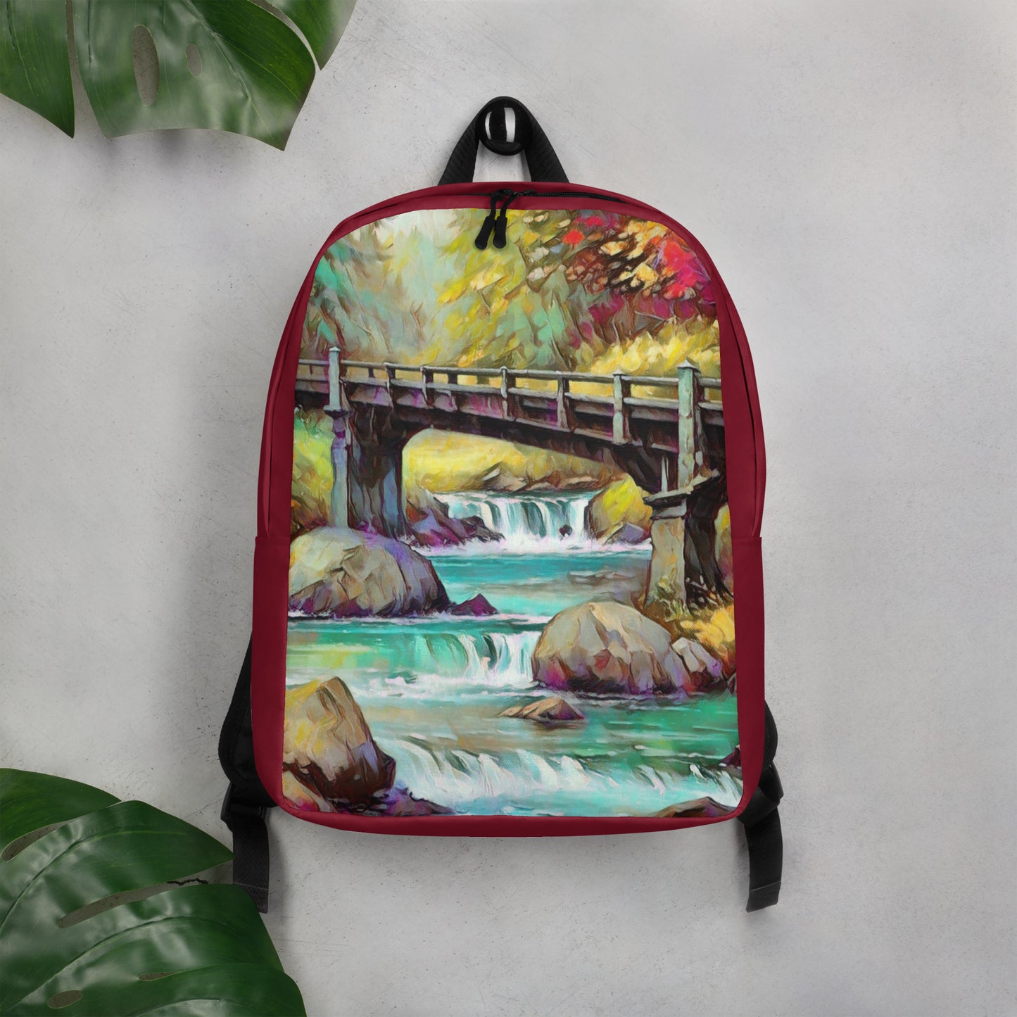 Oregon Bridge - Digital Art - Minimalist Backpack