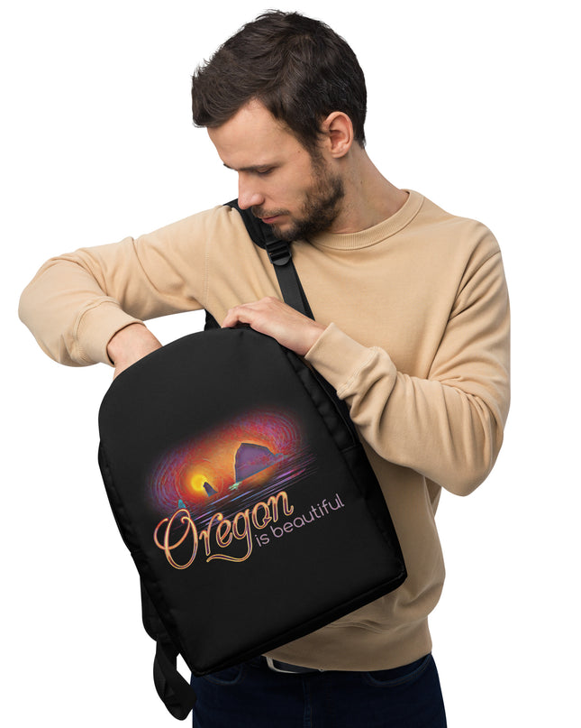 Oregon is Beautiful - Haystack Rock/2 - Minimalist Backpack