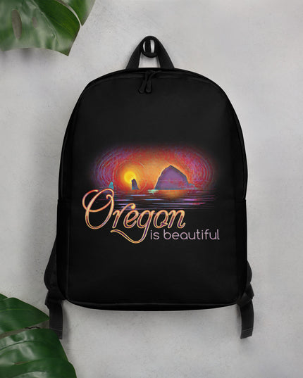 Oregon is Beautiful - Haystack Rock/2 - Minimalist Backpack