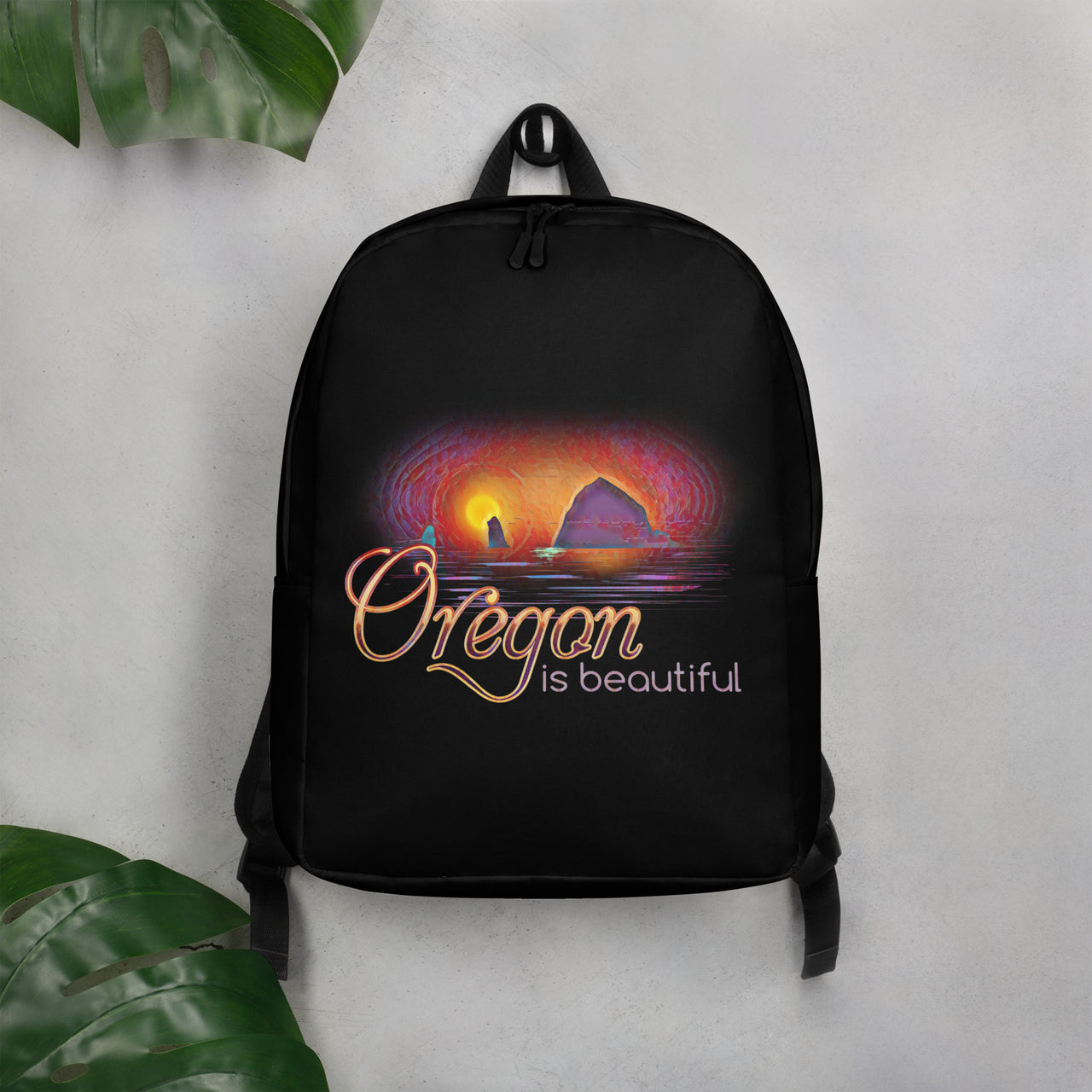 Oregon is Beautiful - Haystack Rock/2 - Minimalist Backpack