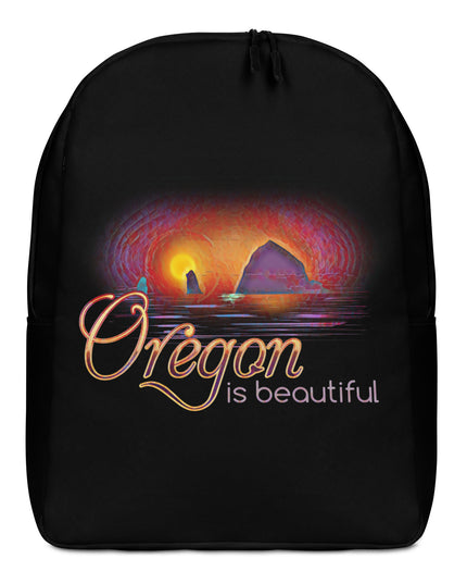 Oregon is Beautiful - Haystack Rock/2 - Minimalist Backpack
