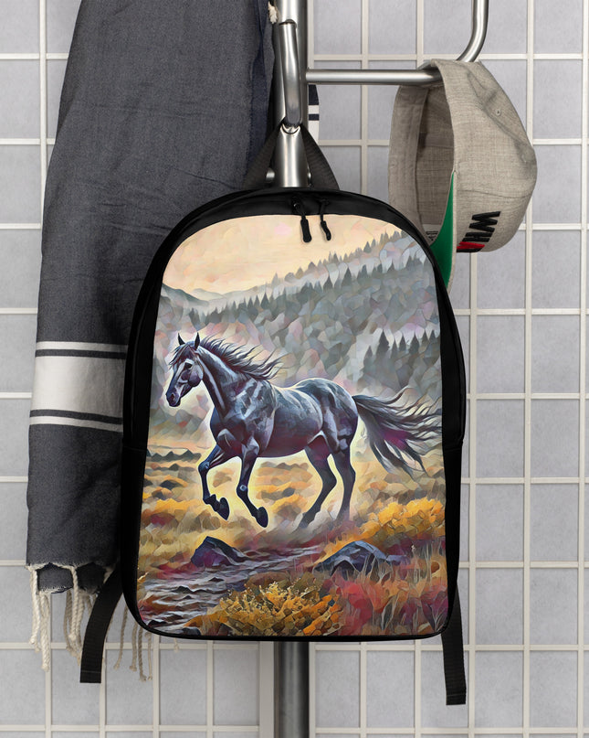 Oregon Running Horse - Digital Art - Minimalist Backpack