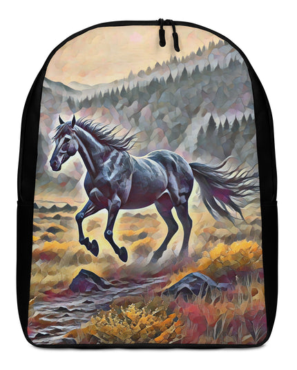 Oregon Running Horse - Digital Art - Minimalist Backpack