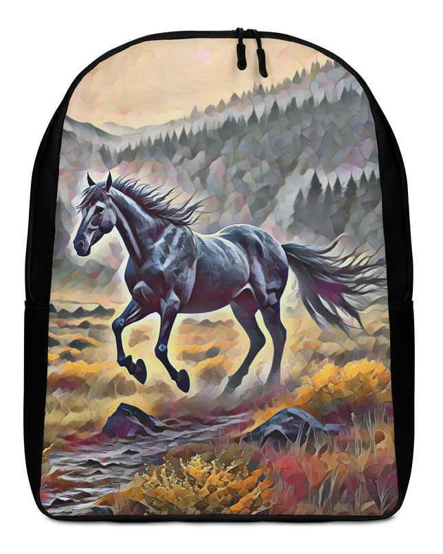 Oregon Running Horse - Digital Art - Minimalist Backpack