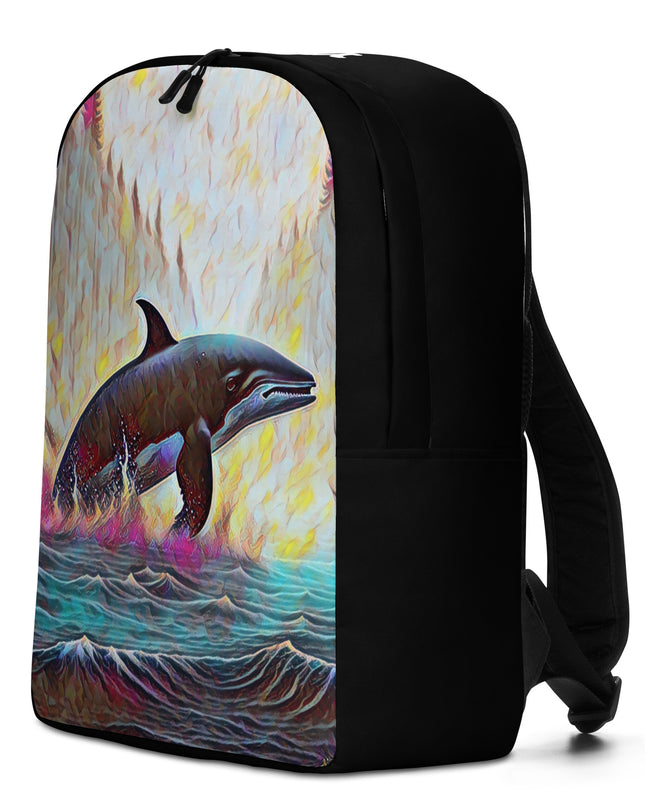 Pacific Northwest Orca - Digital Art - Minimalist Backpack