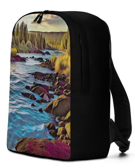Oregon River - Digital Art - Minimalist Backpack