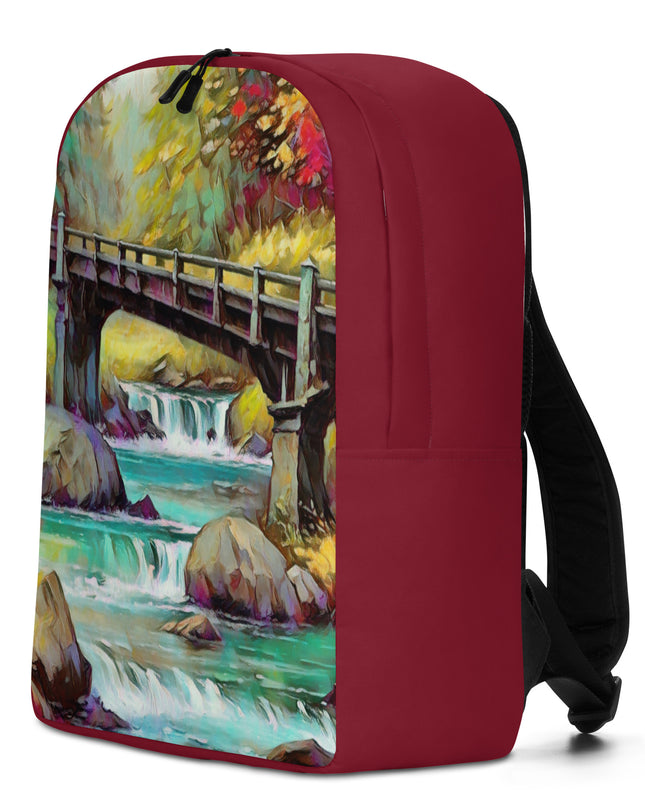 Oregon Bridge - Digital Art - Minimalist Backpack
