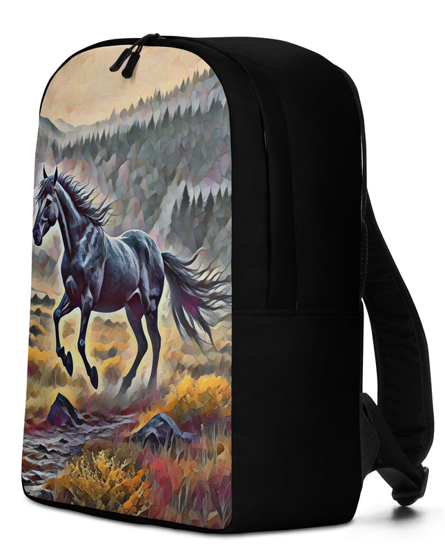 Oregon Running Horse - Digital Art - Minimalist Backpack