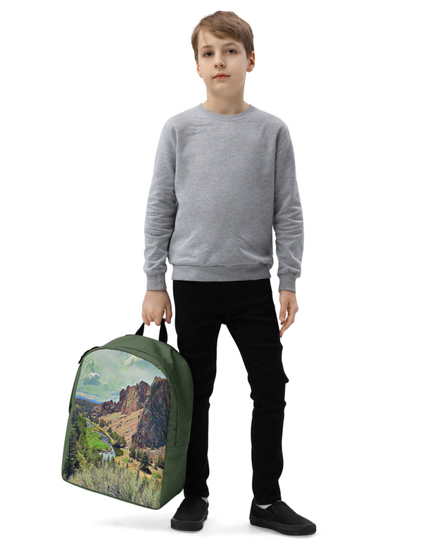 Smith Rock - Digital Art - Minimalist Backpack
