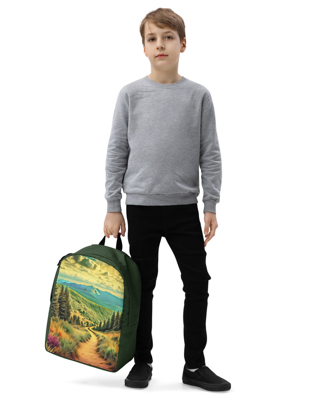 Hiking Oregon - Digital Art - Minimalist Backpack