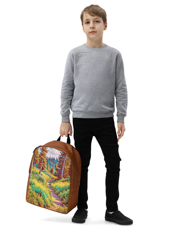 Autumn in Oregon - Digital Art - Minimalist Backpack