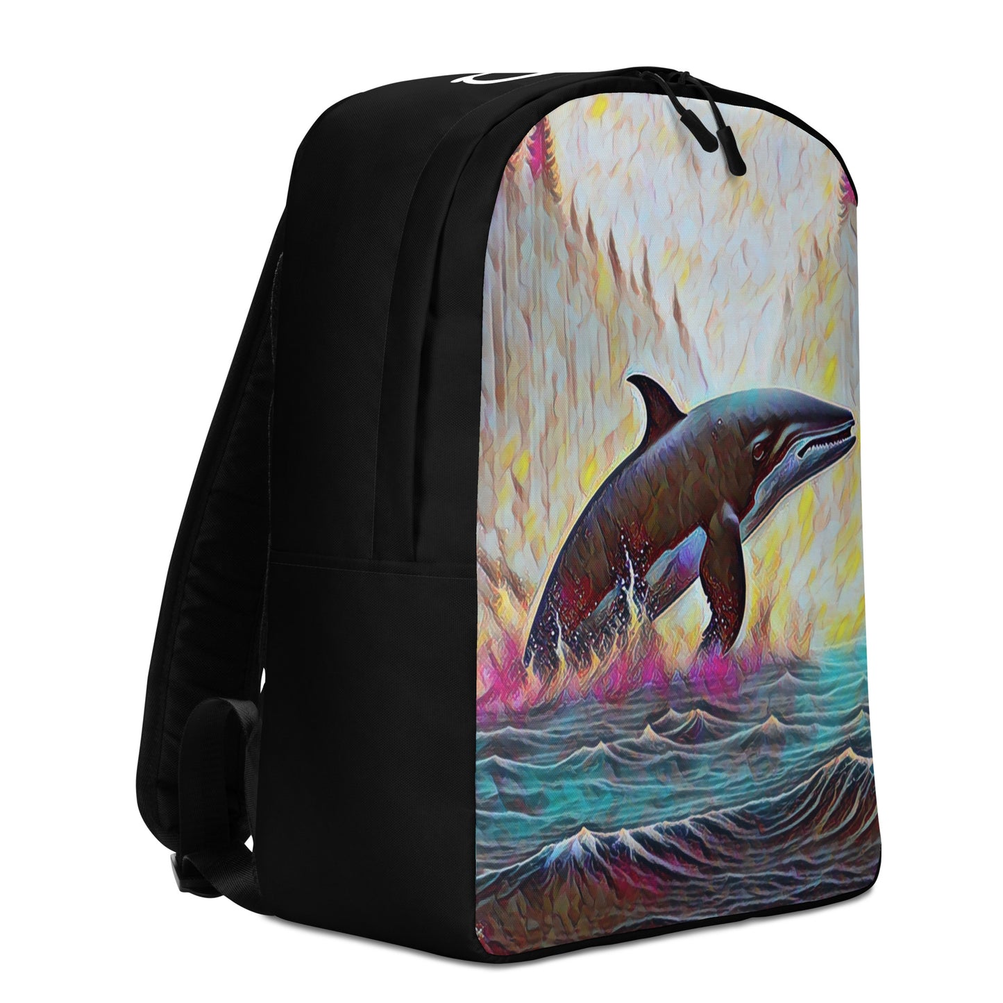 Pacific Northwest Orca - Digital Art - Minimalist Backpack