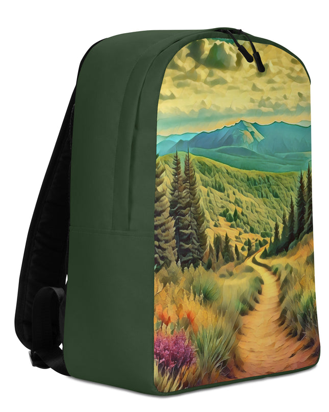 Hiking Oregon - Digital Art - Minimalist Backpack