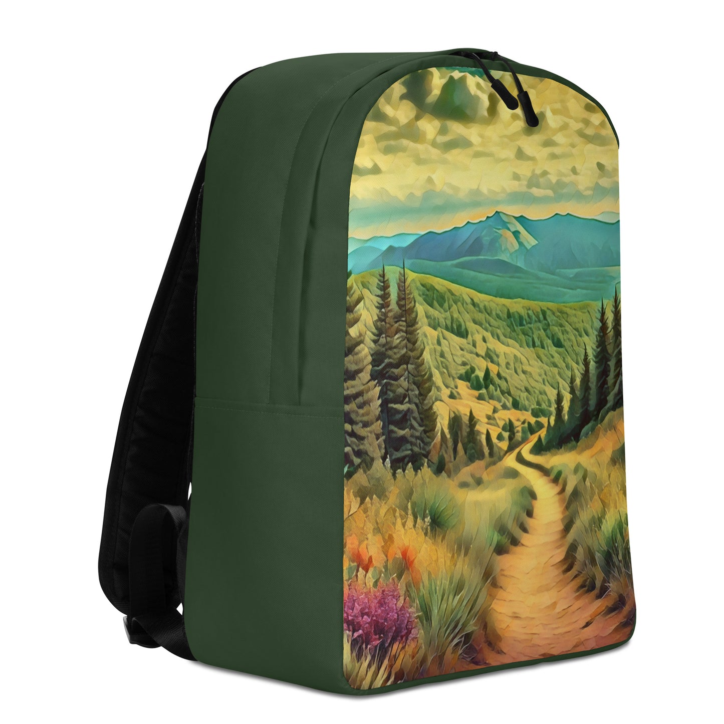 Hiking Oregon - Digital Art - Minimalist Backpack