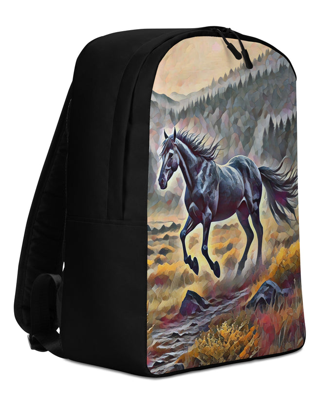 Oregon Running Horse - Digital Art - Minimalist Backpack