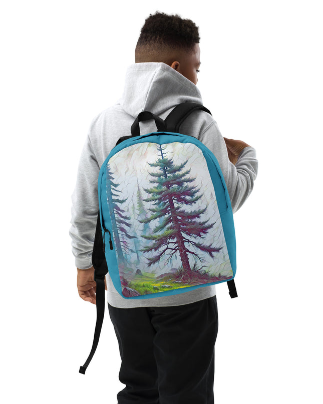 into the Oregon Woods - Digital Art - Minimalist Backpack