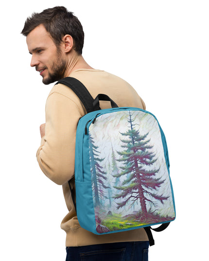 into the Oregon Woods - Digital Art - Minimalist Backpack