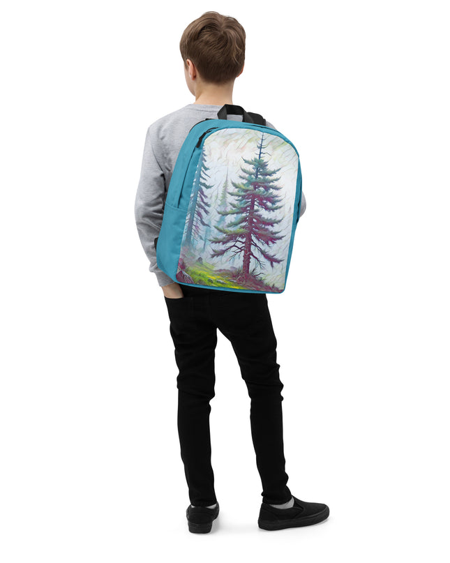 into the Oregon Woods - Digital Art - Minimalist Backpack