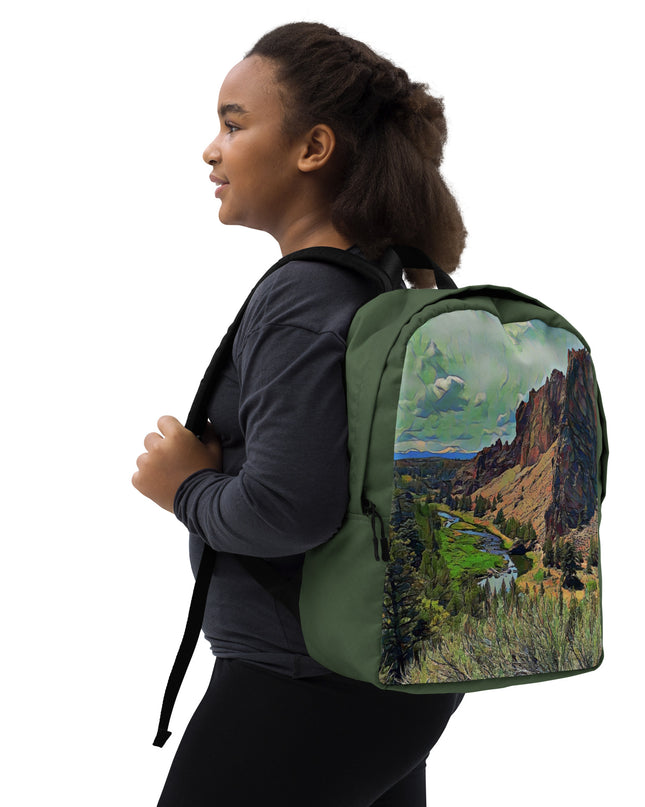 Smith Rock - Digital Art - Minimalist Backpack