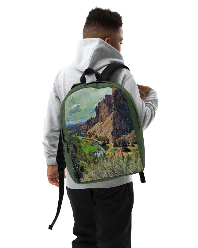 Smith Rock - Digital Art - Minimalist Backpack