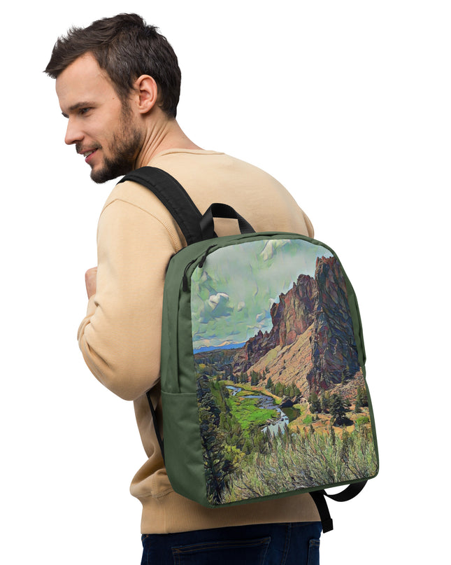 Smith Rock - Digital Art - Minimalist Backpack