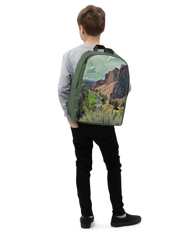 Smith Rock - Digital Art - Minimalist Backpack