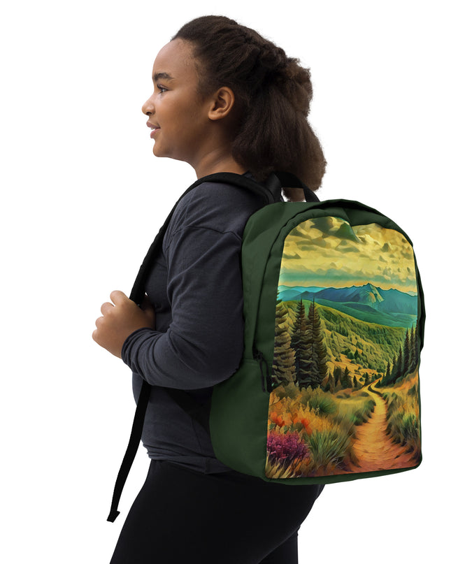 Hiking Oregon - Digital Art - Minimalist Backpack