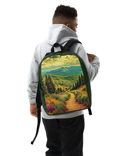 Hiking Oregon - Digital Art - Minimalist Backpack