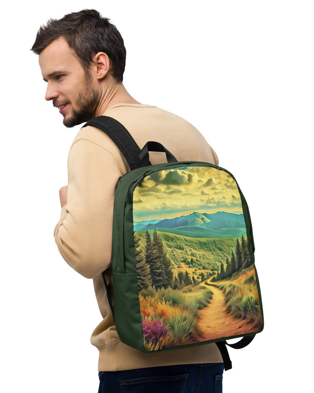 Hiking Oregon - Digital Art - Minimalist Backpack