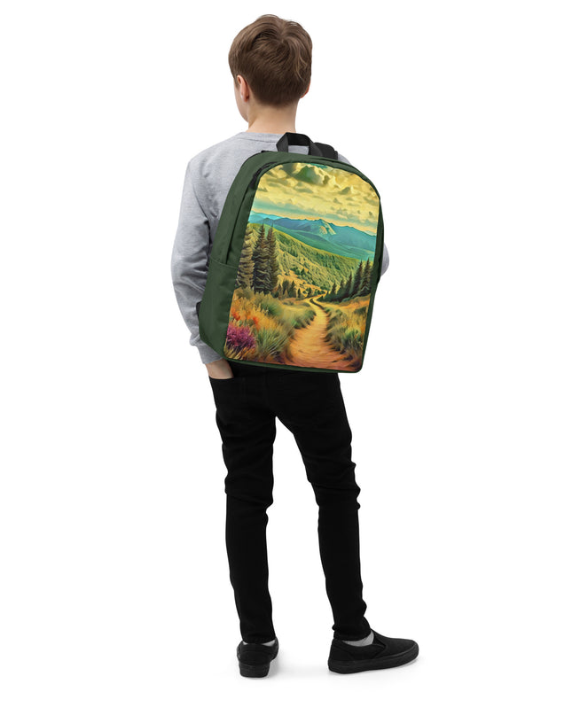 Hiking Oregon - Digital Art - Minimalist Backpack