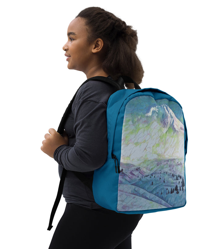 Mount Hood - Digital Art -  Minimalist Backpack