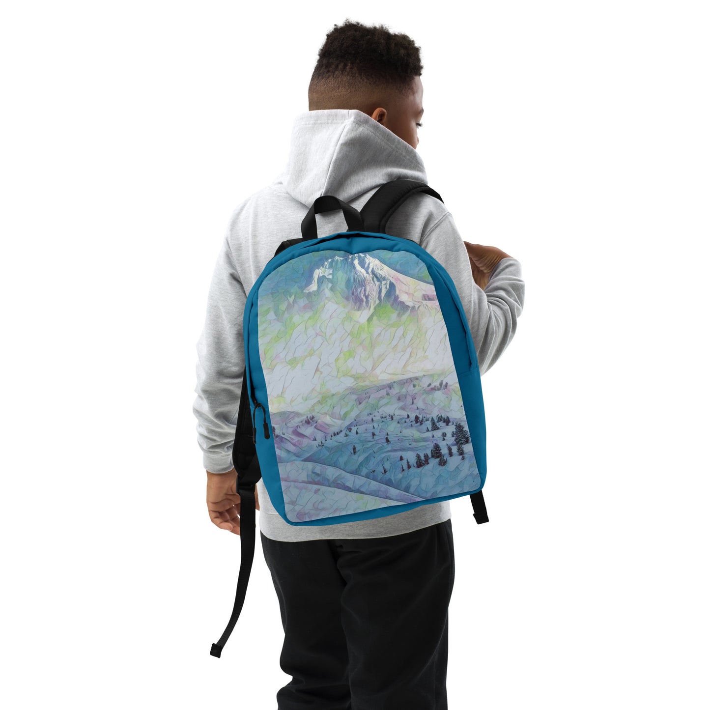 Mount Hood - Digital Art -  Minimalist Backpack