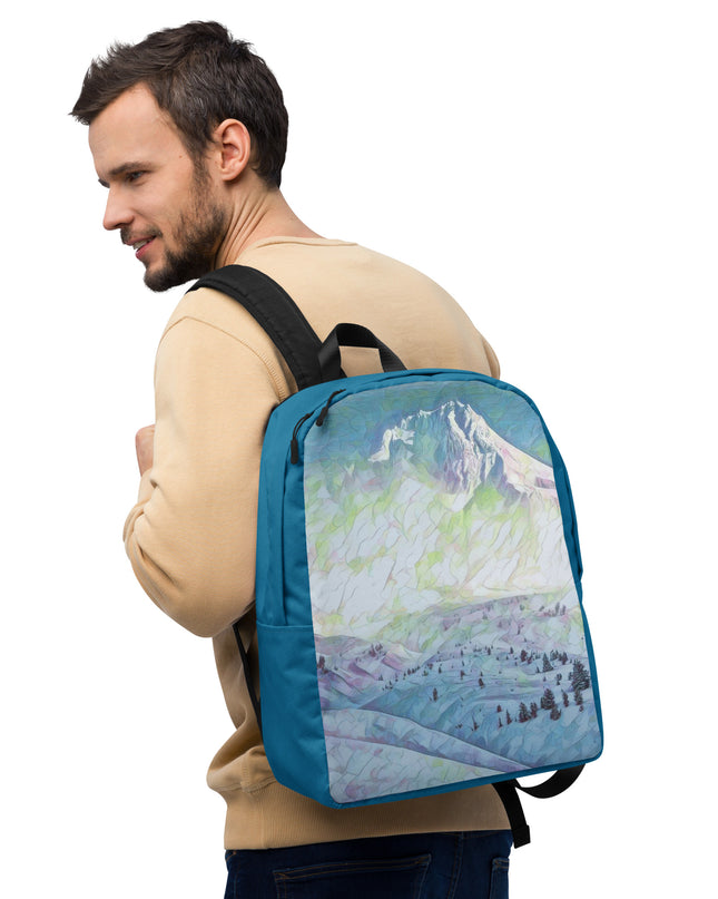 Mount Hood - Digital Art -  Minimalist Backpack
