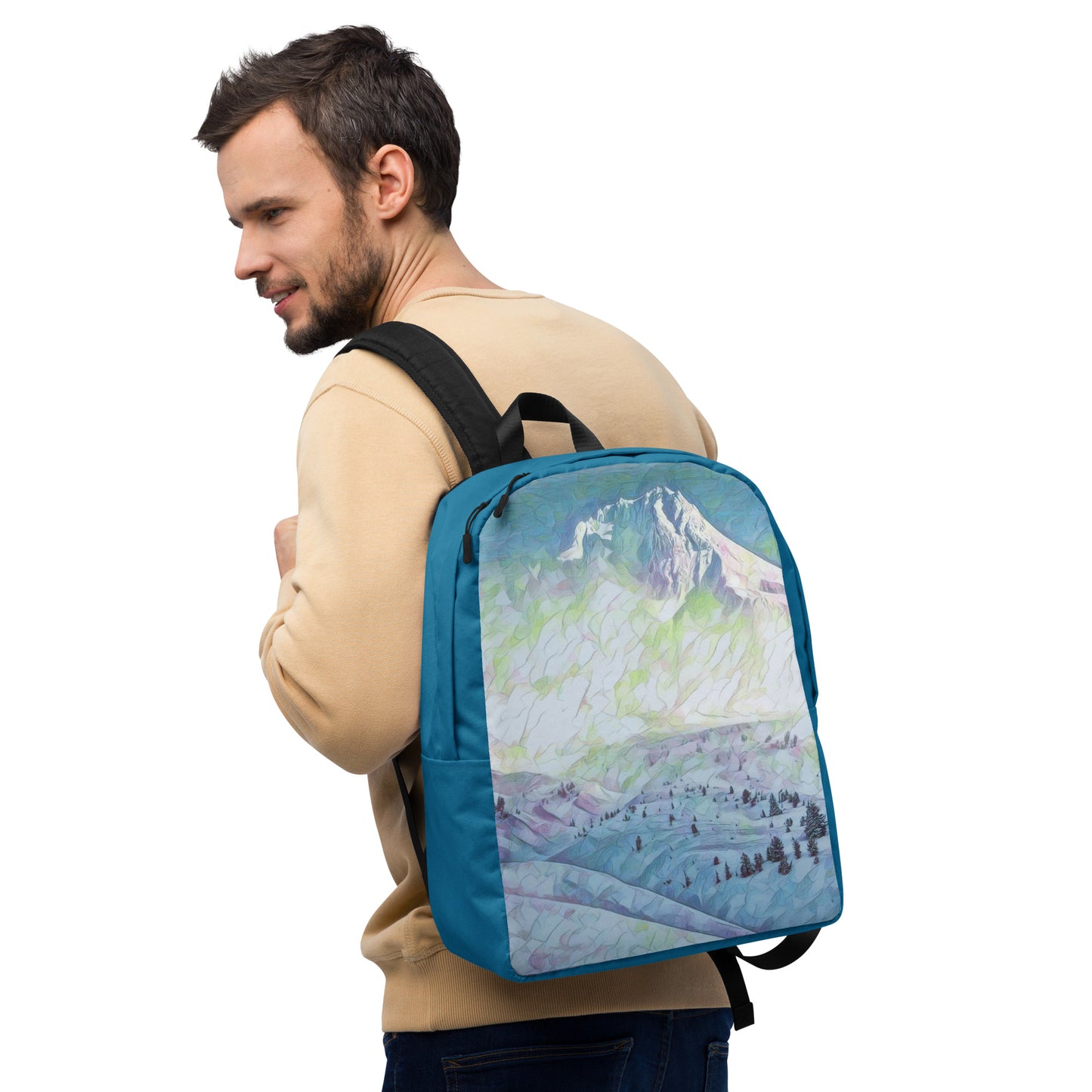 Mount Hood - Digital Art -  Minimalist Backpack