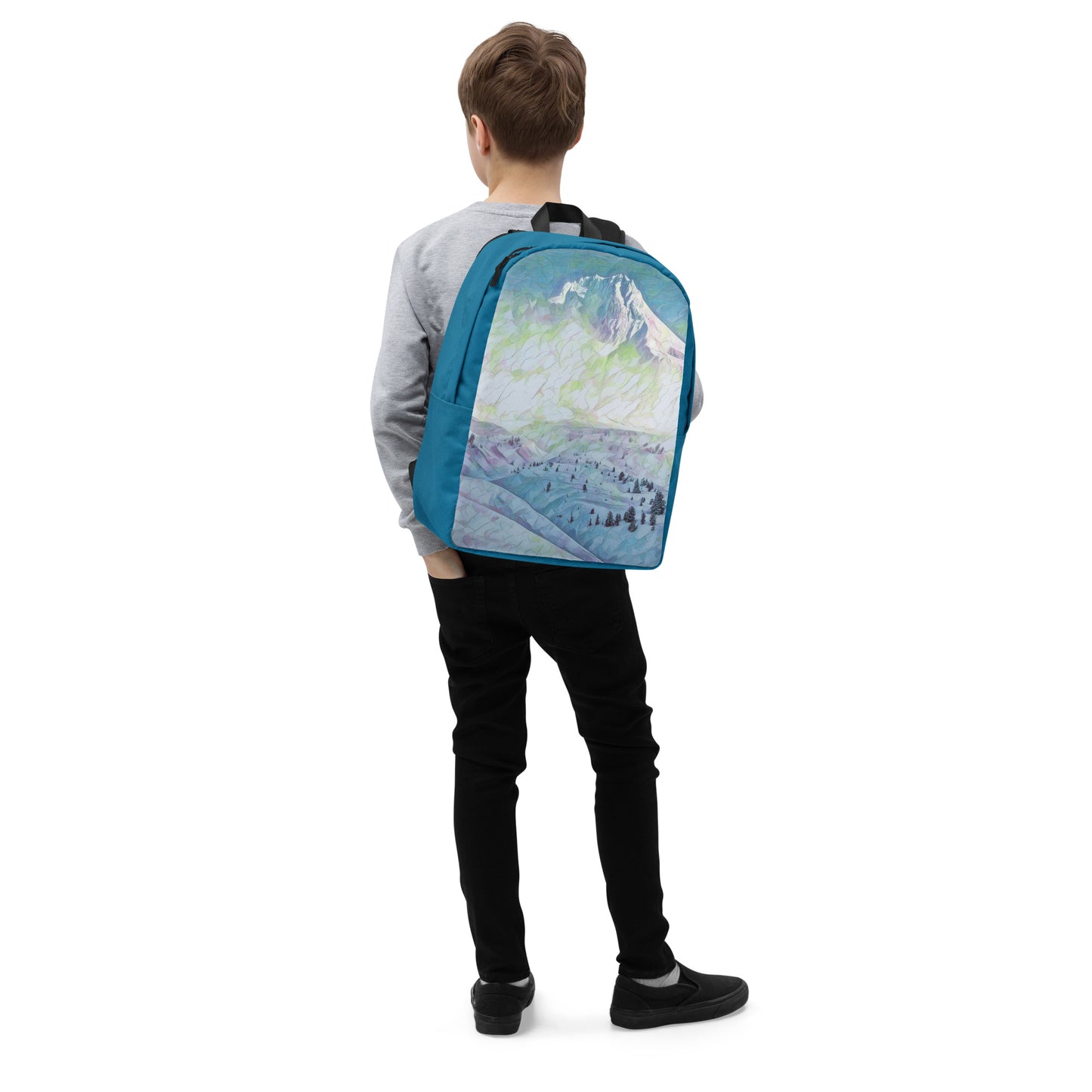Mount Hood - Digital Art -  Minimalist Backpack
