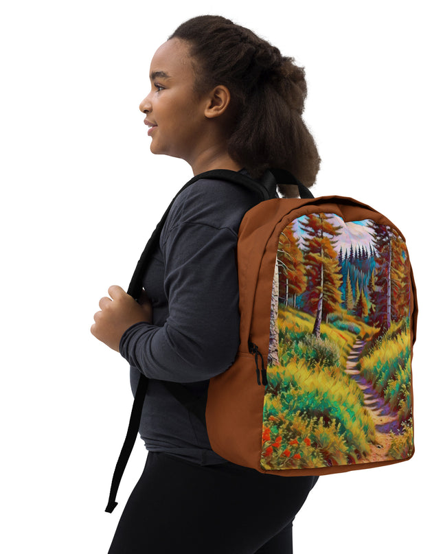 Autumn in Oregon - Digital Art - Minimalist Backpack