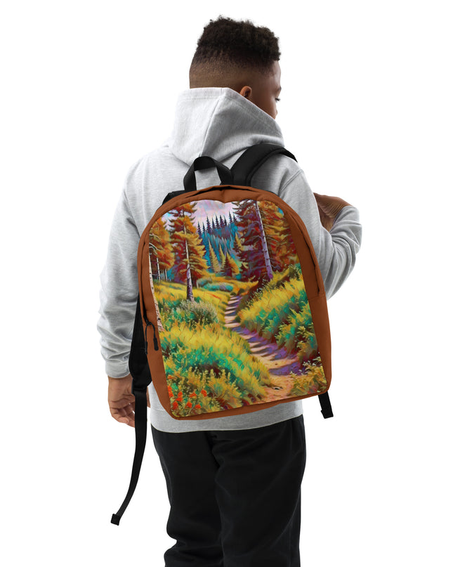 Autumn in Oregon - Digital Art - Minimalist Backpack