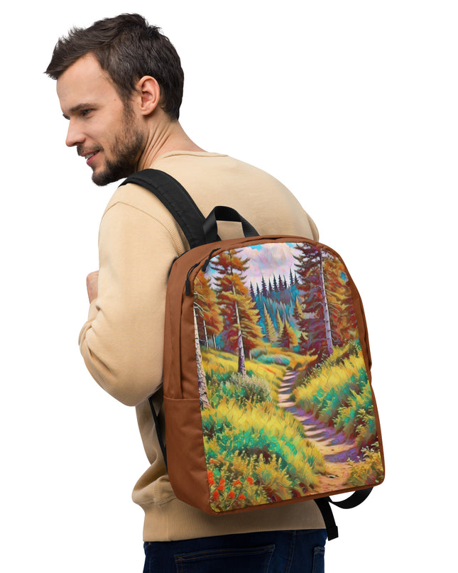 Autumn in Oregon - Digital Art - Minimalist Backpack