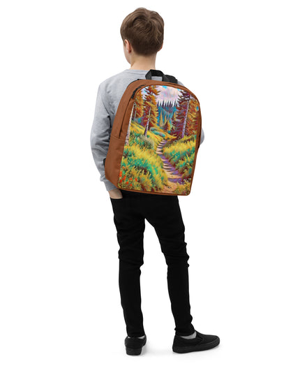 Autumn in Oregon - Digital Art - Minimalist Backpack
