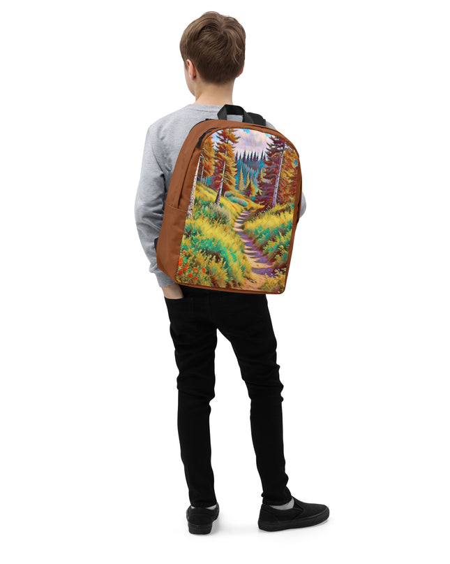 Autumn in Oregon - Digital Art - Minimalist Backpack